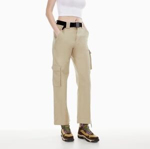 ARITZIA TNA Women’s Cargo Pants Beige W/O BELT Size XS